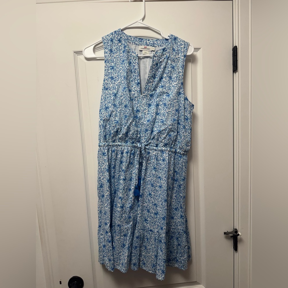 Vineyard Vines Blue Floral Midi Dress